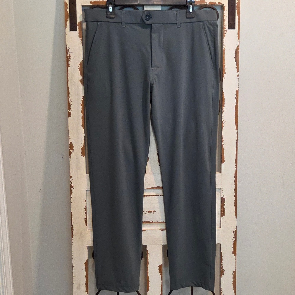 Greyson Montauk Golf Pants Mens 34x32 Grey Performance Stretch Trousers